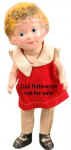 1936 Freundlich Little Orphan Annie doll, 11 1/4"