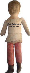 1901 Albert Bruckner Babyland Rag cloth doll 13"