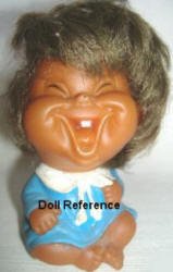 1976 IMPCO Moody Cuties, cheer-up laughing doll, 4" Imperial Crown Toy Corp
