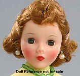 1959 Alexander Arlene Dahl, Shari Lewis doll face