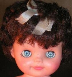 1960s Mollyees Perky doll 8" tall