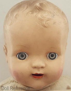 ca. 1950s Sayco Baby doll with molded hair, 28", doll marked Made in USA 750