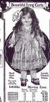 Sears 1921 Beautiful Long Curls doll ad