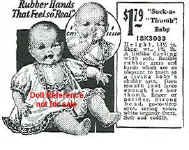 1926 Sears Ideal Suck-a-Thumb Baby doll ad 
