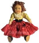 Alexander 1923+ Antique Dolls Identified USA 4 1934 Alexander Babbie cloth doll 16" tall Katherine Hepburn