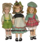 1935 Alexander Little Betty face dolls, 11"