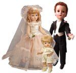 Madame Alexander 1950-1953 Vintage Dolls Identified USA 1 1950 Madame Alexander Bride, Groom, Ringbearer dolls