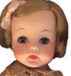 Madame Alexander 1960s Vintage Dolls Identified USA 4 1961 Madame Alexander Caroline Kennedy doll 15" tall