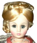 1976 Julia Grant doll, 14"  tall Martha face mold
