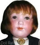 1924 Louis Amberg Baby Peggy doll bisque 18" tall