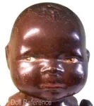 American Doll Company 1912+ Antique Dolls Identified USA 6 1926 American Doll Company antique composition Honey Child black Bye-Lo look a like doll 15 1/2"