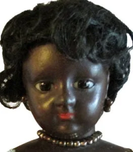 Antique Fashion Lady Dolls Identified French German 1 1870s antique French lady black doll 12" shoulder head