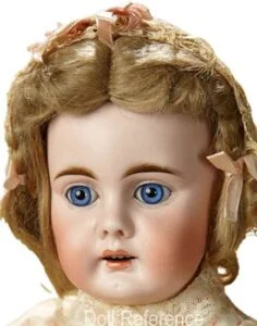 ca. 1888 Bahr & Proschild doll mold 204 glass eyes, closed mouth 19" face