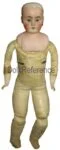 ca. 1893 Bahr & Proschild doll mold 305 shoulder head, open mouth kid 19" body