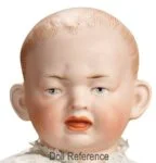 ca. 1911 Bahr & Proschild bisque two face doll crying head 9" not shown laughing face