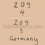 Bahr & Proschild doll mold 209