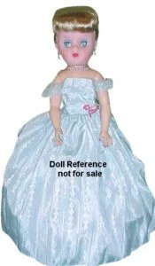 1956-1957 Belle Margie doll, 17" tall 