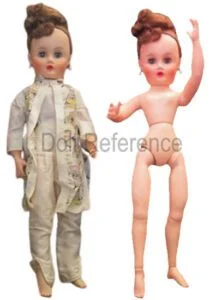 1958 Belle Twixie the Twisting Pixie doll, 19" 