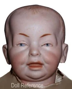 Fritz Bierschenk 1906+ Antique Bisque Dolls German 1 ca. 1909 Fritz Bierschenk Kaiser baby doll 11" face