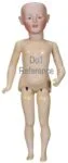 Fritz Bierschenk 1906+ Antique Bisque Dolls German 4 ca. 1910 Fritz Bierschenk bisque head painted eye character girl doll body