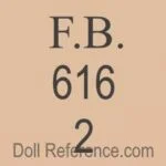 Fritz Bierschenk 1906+ Antique Bisque Dolls German 9 Fritz Bierschenk doll mark FB 616