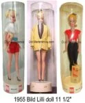 1955 three Bild Lilli dressed dolls 11 1/2" 