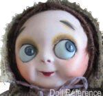 1911 George Borgfeldt Little Bright Eyes googly doll 12"