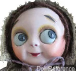 1911 George Borgfeldt Little Bright Eyes googly doll 12"