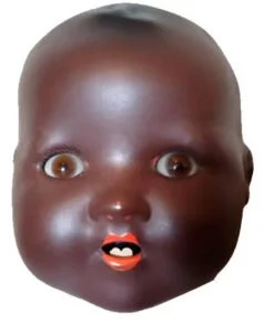 British Antique Dolls or Sarold Dolls England 1 ca. 1930s+ English, British made painted bisque black Baby doll
