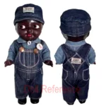 Buddy Lee 1920+ Antique to Vintage Dolls and Gem Dolls Identified USA 3 ca. 1920s+ Buddy Lee Gandy Dancer black doll