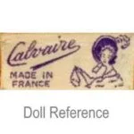C-D French Antique Doll Makers, Marks 1 calvaire-doll-mark-lady-head-france