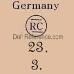 Robert Carl doll mark Germany RC 23