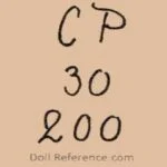 Catterfelder 1884+ Carl Trautmann Antique Dolls Identified German 3 Catterfelder doll mark CP 200