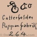 Catterfelder 1884+ Carl Trautmann Antique Dolls Identified German 11 Catterfelder doll mark K & co 264