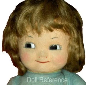 1927 Chad Valley cloth Bambina doll face