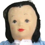 1930s Chad Valley Snow White cloth doll face