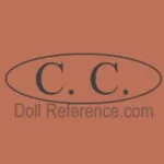 C-D French Antique Doll Makers, Marks 2 Charles Charpentier doll shoe mark CC
