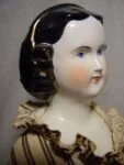 China Head Antique 1836+ Dolls 16 1860s-1870s China head doll Mary Todd Lincoln hairstyle