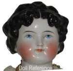 China Head Antique 1836+ Dolls 20 1870s China head doll Dolly Madison hairstyle