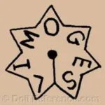 C-D French Antique Doll Makers, Marks 4 A. Coiffee doll mark Limoges 7 point star