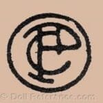C-D German Doll Makers and Marks 7 Credlitz doll mark CP inside circle