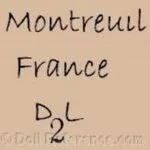 C-D French Antique Doll Makers, Marks 6 Damerval & Laffranchy doll mark Montreuil France DL