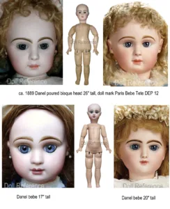 ca. 1889 Danel Paris Bebe dolls