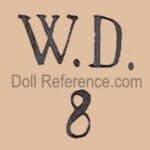 C-D German Doll Makers and Marks 11 Wilhelm Dehler doll mark WD