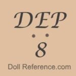DEP 1880s+ Antique Bisque Dolls Identified French, German 3 DEP doll mark DEP 8