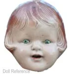 ca. 1931 Eegee Chikie, patsy type molded hair 17" doll