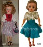 1957 Eegee Little Debutante doll 17" tall