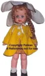1963 Eegee Flowerkins doll 16" tall