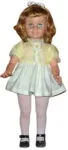 1963 Eegee Tandy Talks doll, 21" tall