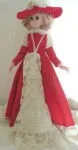 1963 Eegee Victorian Lady doll 15" tall